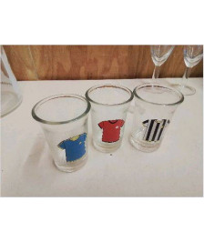 LOT DE 3 VERRES LIQUEURS