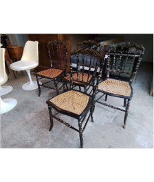 CHAISE CANNEE DE STYLE NAPOLEON III