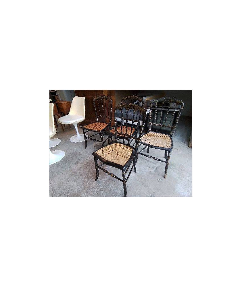 CHAISE CANNEE DE STYLE NAPOLEON III