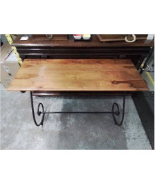 CONSOLE EN BOIS ET FER 