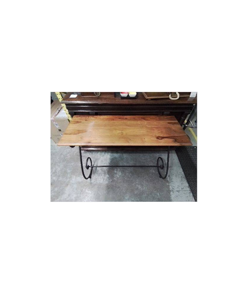 CONSOLE EN BOIS ET FER 