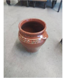 POT GRÈS VERNISSE A OREILLES 