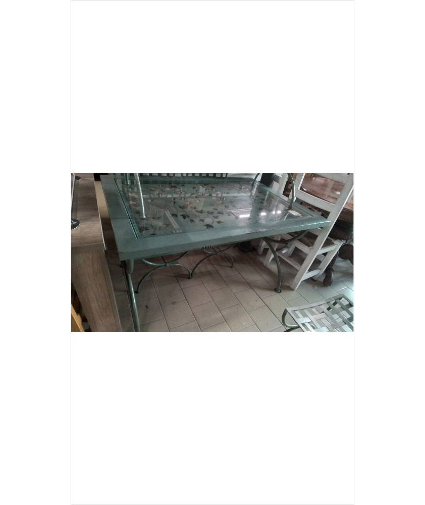 TABLE EXTERIEUR VERT OLIVE