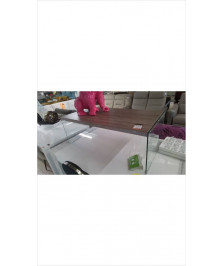 TABLE BASSE VERRE CHENE