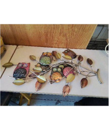 DECORATION MURALE HIBOUX 