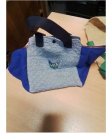 SAC MATELASSÉ BLEU 