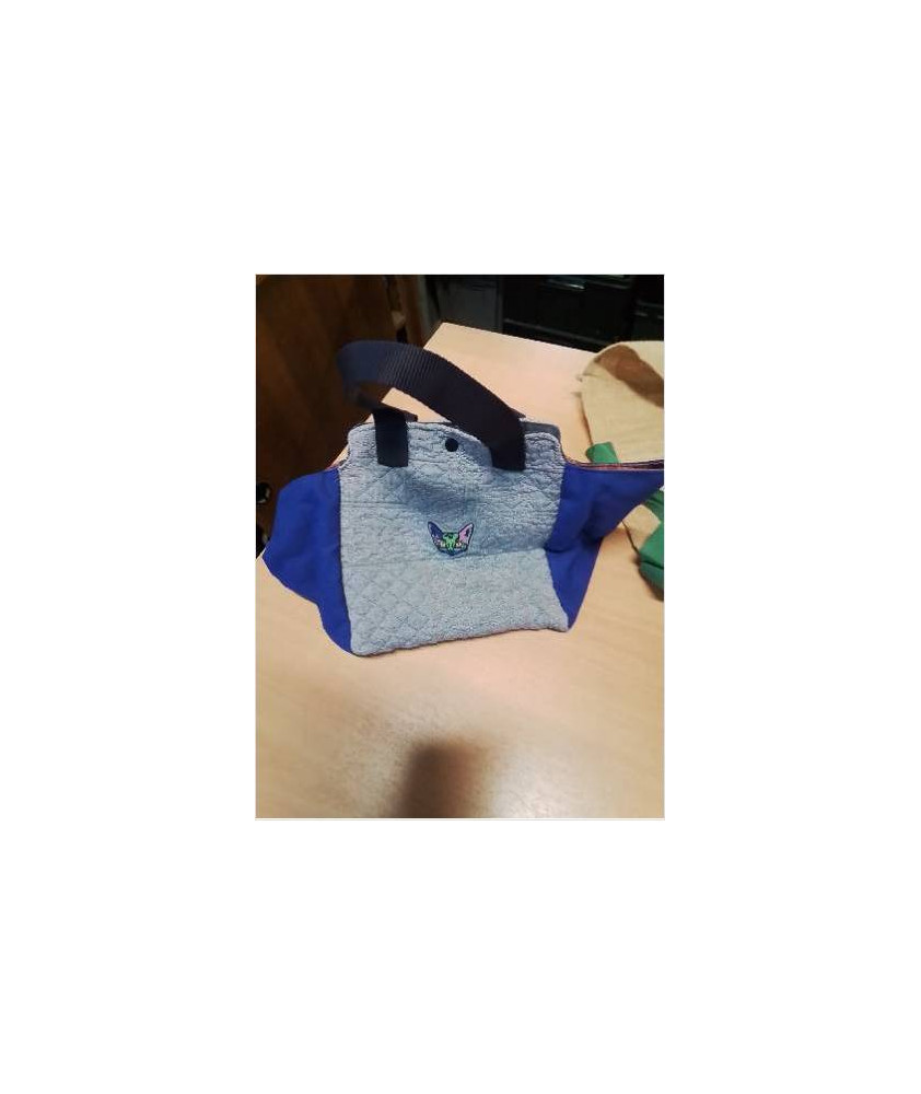 SAC MATELASSÉ BLEU 