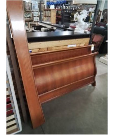LIT BOIS CLAIR STYLE LOUIS PHILIPPE 140X190