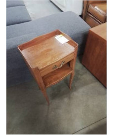 CHEVET BOIS CLAIR 1 TIROIR 1 NICHE STYLE LOUIS XVI