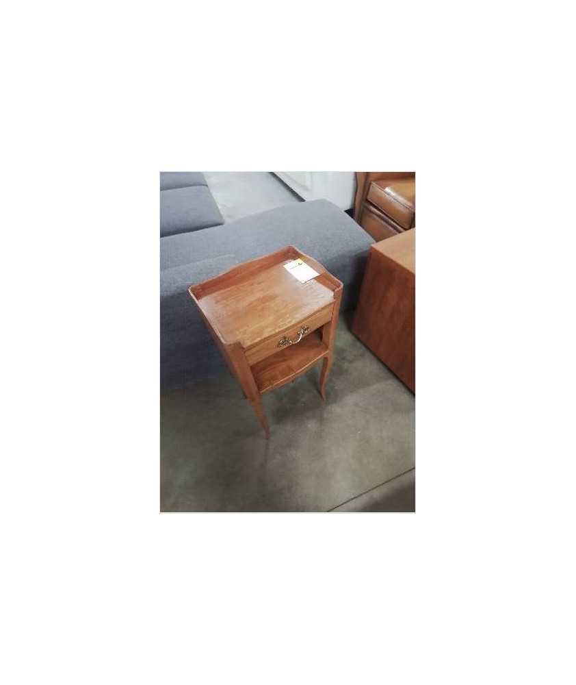 CHEVET BOIS CLAIR 1 TIROIR 1 NICHE STYLE LOUIS XVI