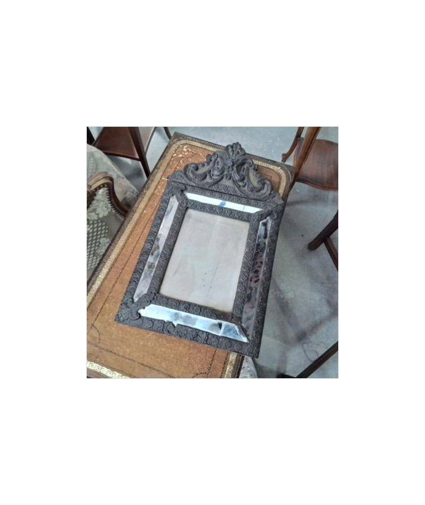 MIROIR LAITON REPOUSSÉ 