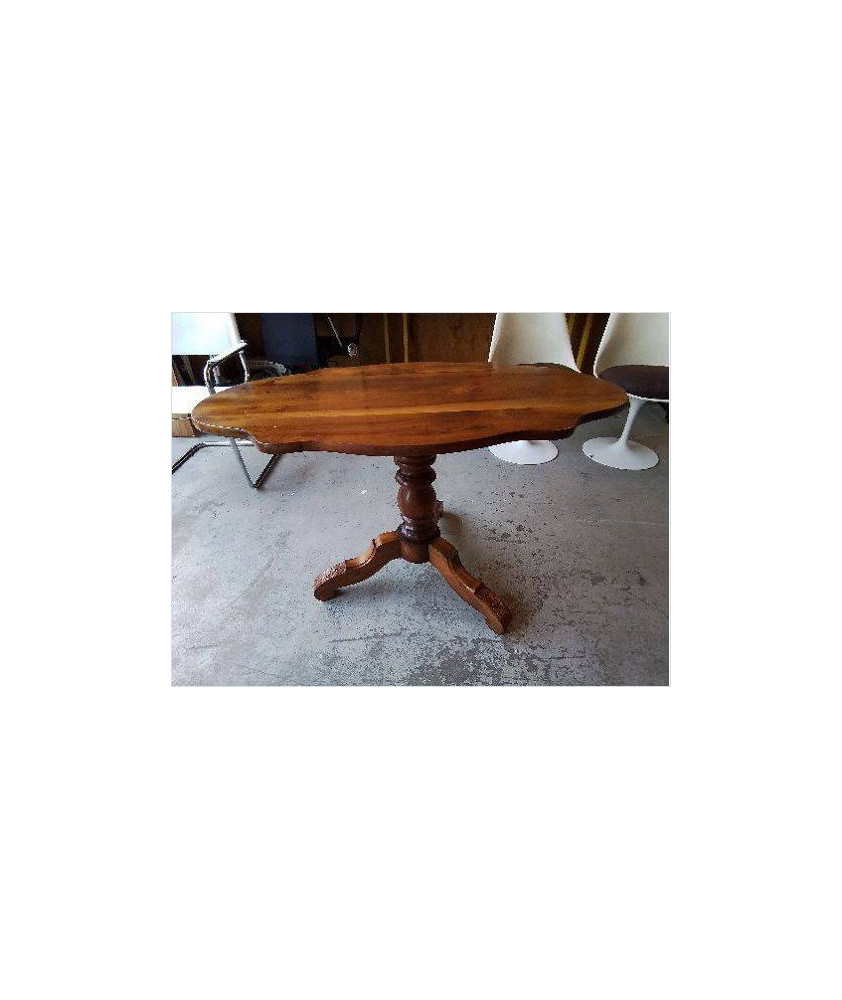 TABLE VIOLON EN NOYER