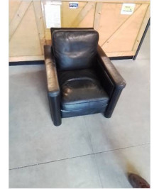  FAUTEUIL CUIR NOIR