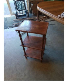 CONSOLE A COLONNES 3 TABLETTES 
