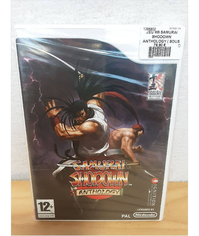 JEU WII SAMURAI SHODOWN ANTHOLOGY ( SOUS BLISTER ) JEU WII SAMURAI SHODOWN ANTHOLOGY ( SOUS BLISTER )