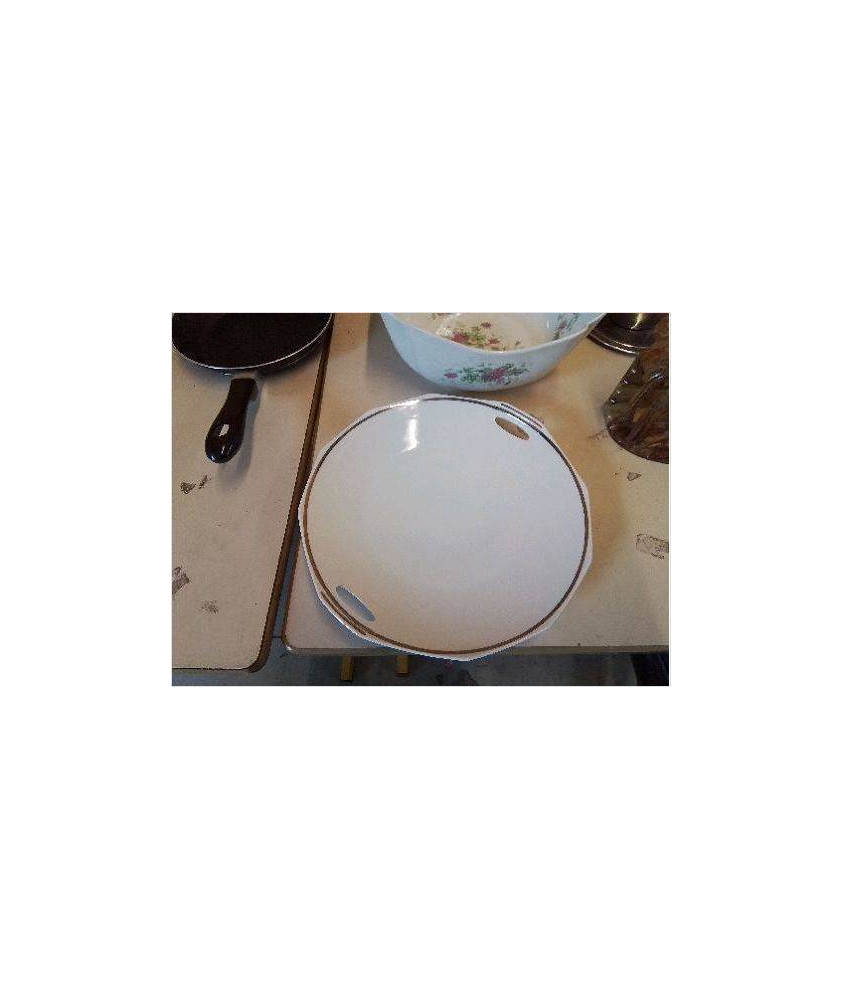 PLAT BORDURE ARGENTÉ 