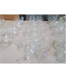 LOT DE 5 VERRES EN CRISTAL
