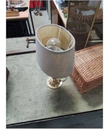 LAMPE BRONZE DORE STYLE EMPIRE AJ TAUPE