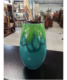 VASE CÉRAMIQUE MANHATTAN POOLE POTTERY ENGLAND 26 CM