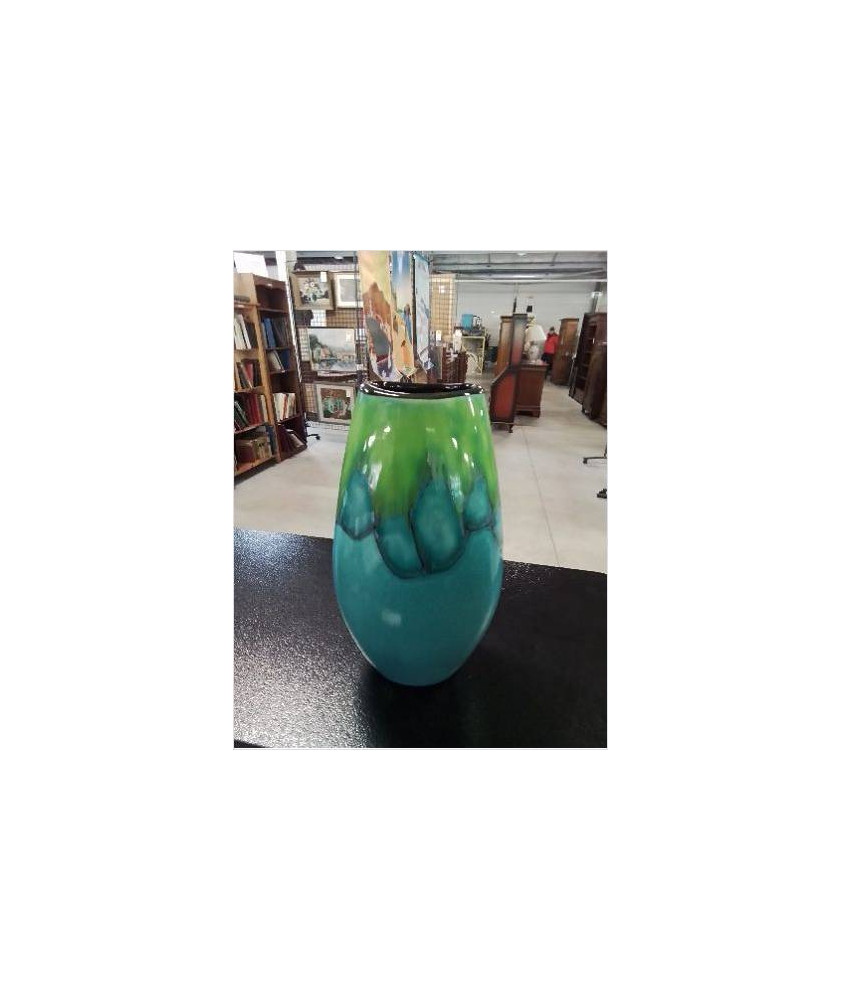 VASE CÉRAMIQUE MANHATTAN POOLE POTTERY ENGLAND 26 CM