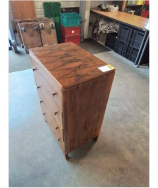 COMMODE BOIS  ART DECO 4 TIROIRS 