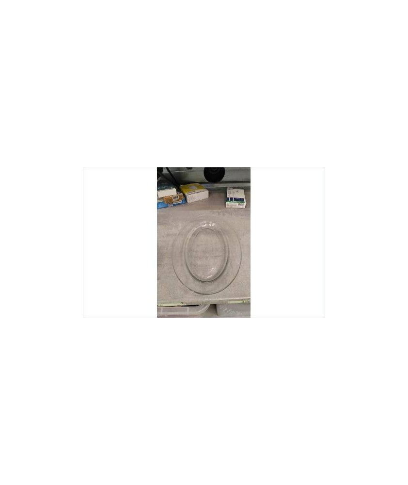 PLAT OVALE VERRE