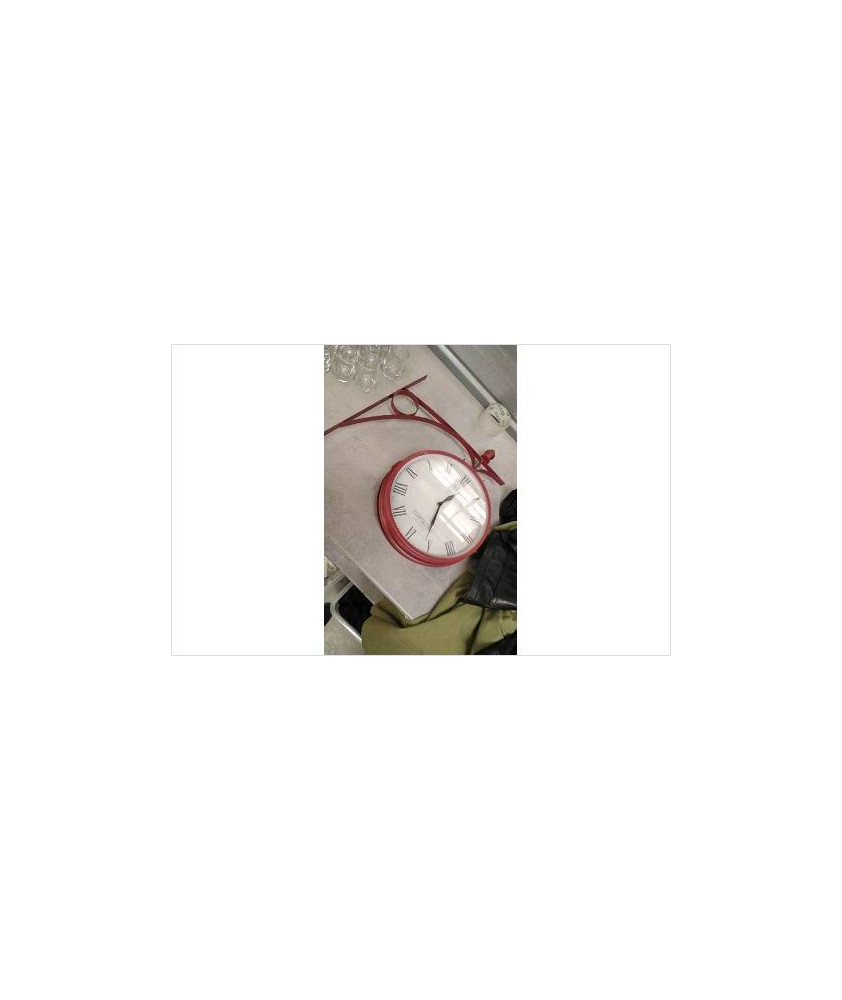 HORLOGE RECTO VERSO ROUGE 