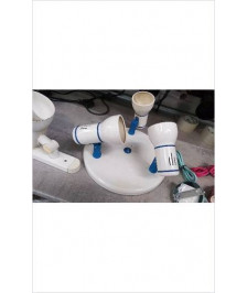 PLAFONNIER 3 SPOTS BLANC BLEU