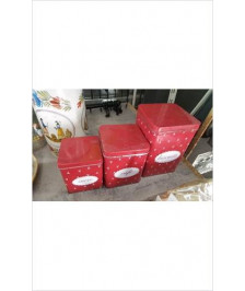 BOITE ROUGE METAL LE LOT