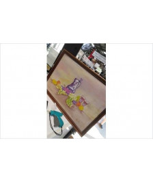 CADRE PEINTURE SUR SOIE 