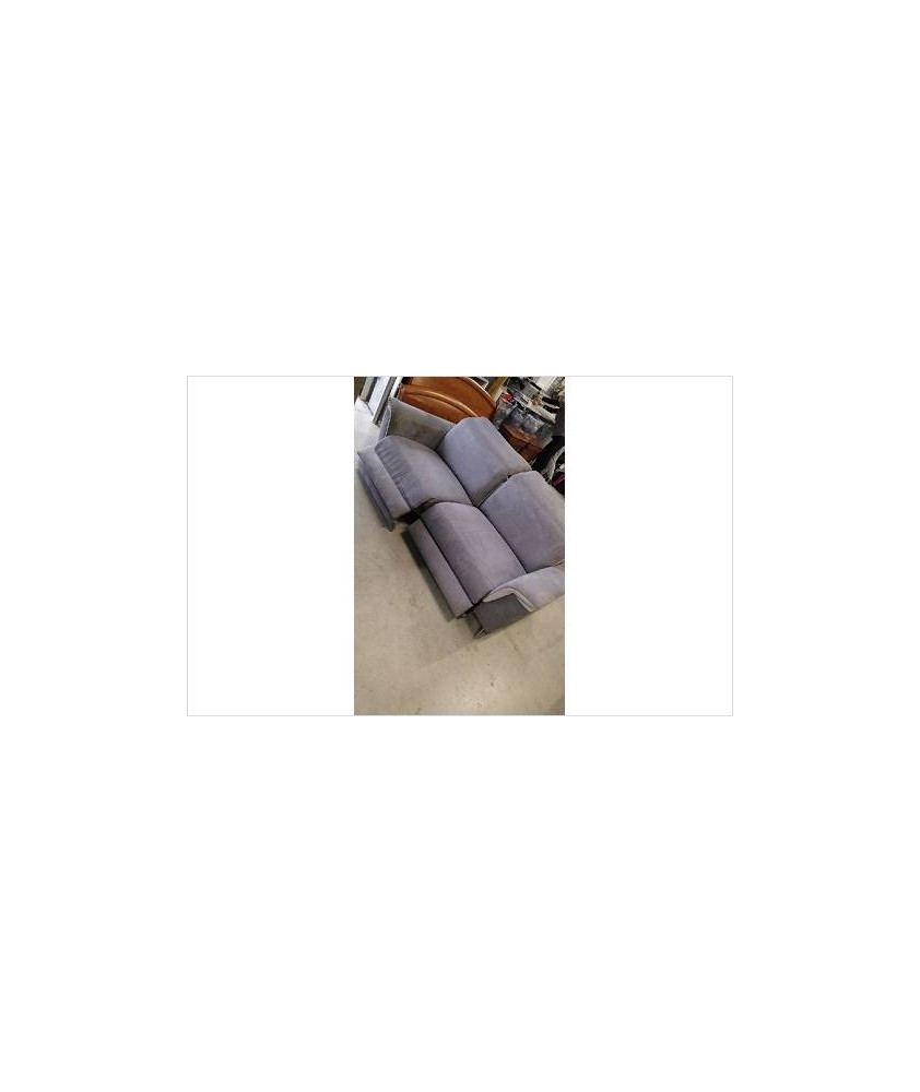CANAPE RELAX ELECTRIQUE GRIS ( A NETTOYER)