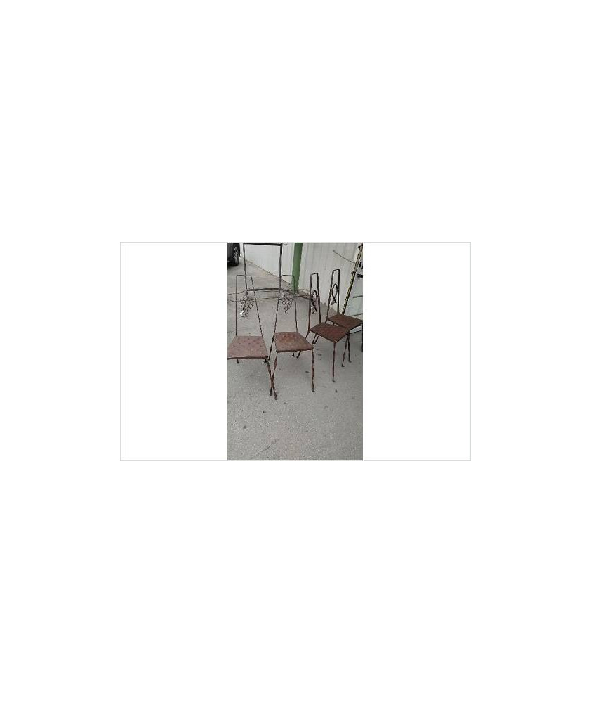 CHAISE FER FORGE PESCATORE 