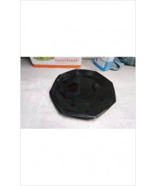 ASSIETTES NOIRES X4 