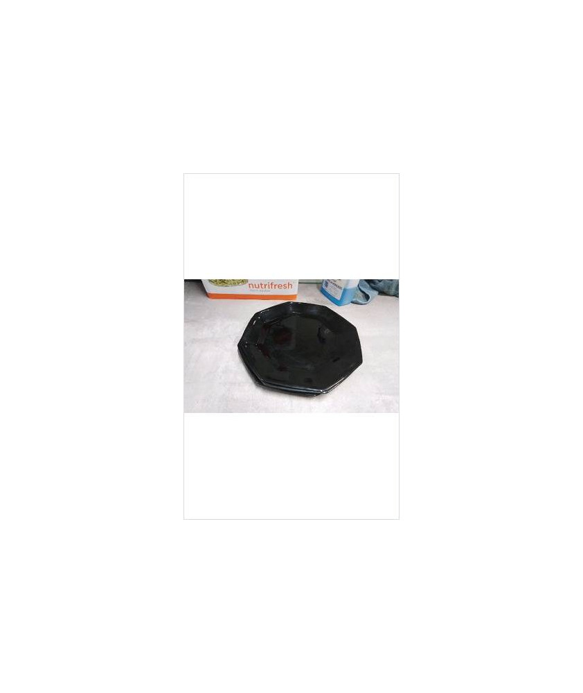 ASSIETTES NOIRES X4 