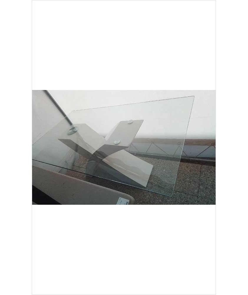 TABLE DESSUS VERRE (PIED EN LETAT) 