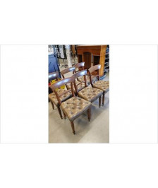 CHAISE BOIS CUIR EN L’ETAT