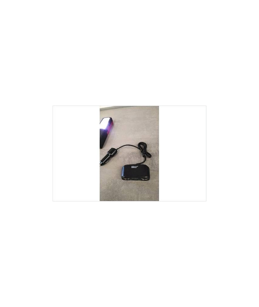 ADAPTATEUR 2 ALLUMES CIGARE / 1 USB