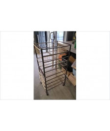RANGEMENT METALLIQUE SUR ROULETTES 