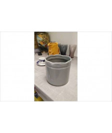 CACHE POT GRIS 