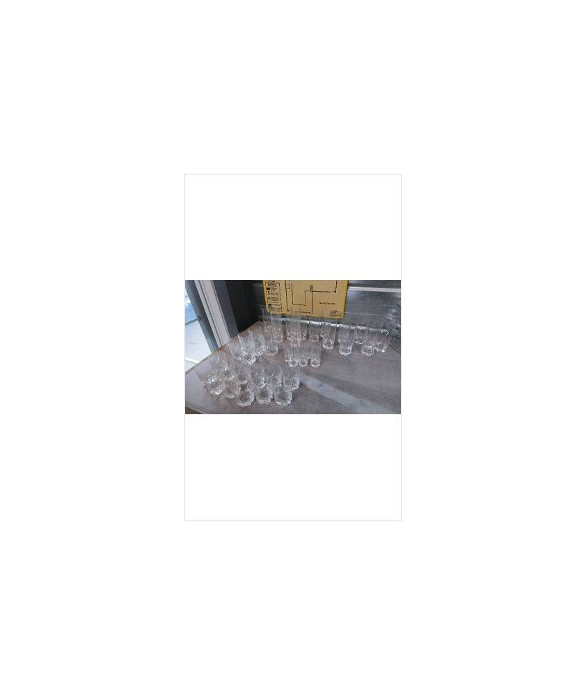VERRE DAUM FRANCE / LE LOT (42  PIECES)