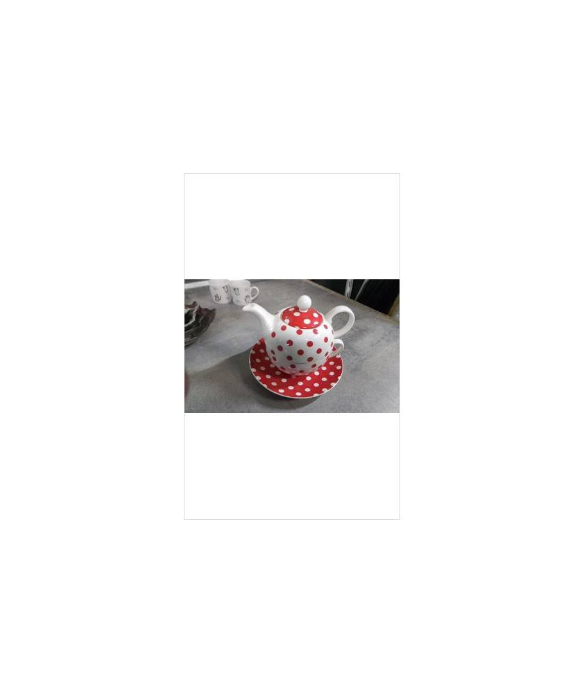 THEIERE + TASSE A POIS 
