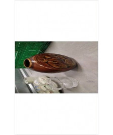VASE MARRON VINTAGE ( EN L’ETAT)