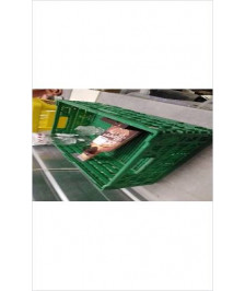 CAISSE PLASTIQUE VERTE PLIANTE 