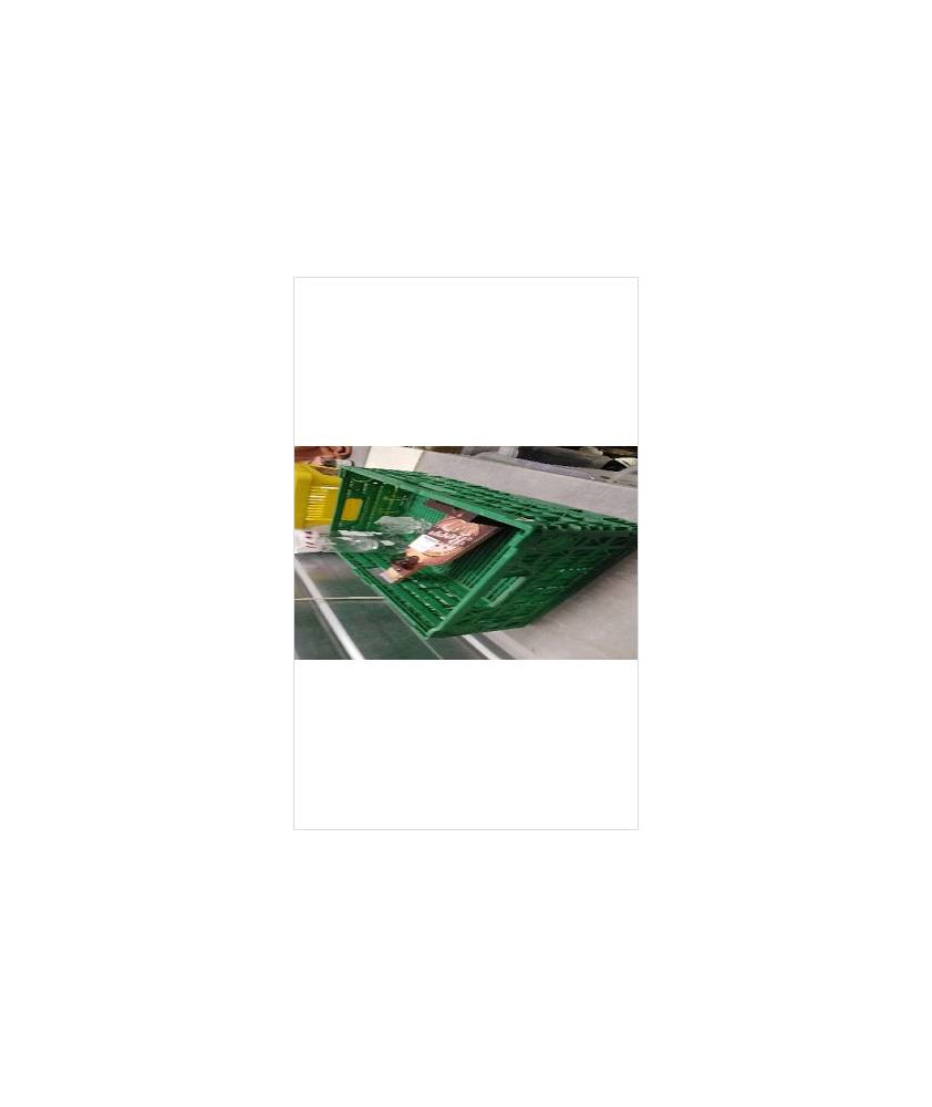 CAISSE PLASTIQUE VERTE PLIANTE 