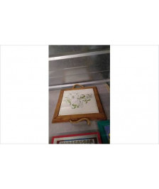 DESSOUS DE PLAT FLEURS VERTE