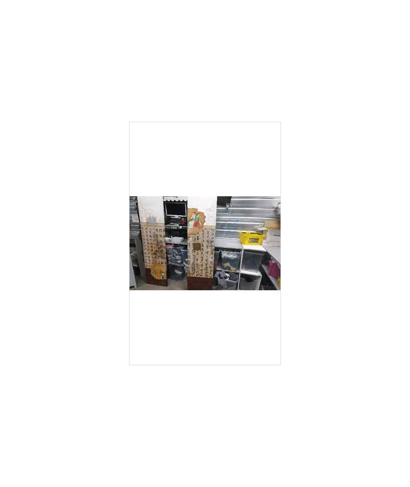 DECO PANNEAU ASIATIQUE CARRE DORE ( 200X50)