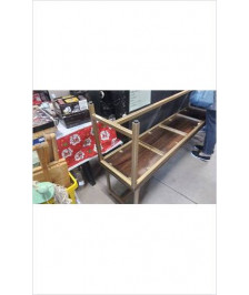 TABLE(180×90) PLATEAU MANGUIER + 2 BANCS (170CM)