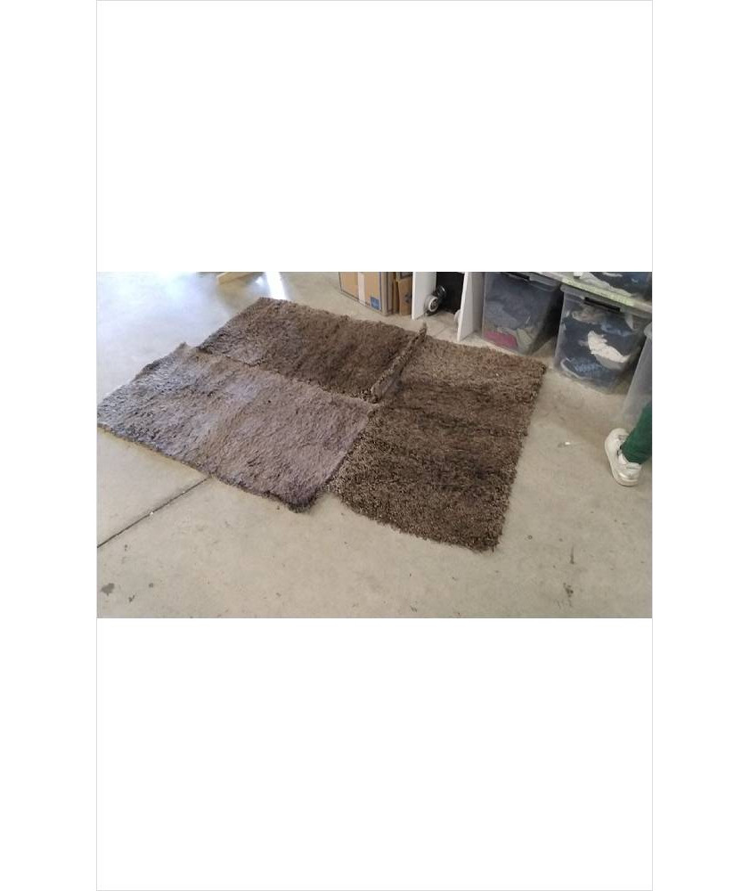 TAPIS SHAGGY  MARRON 117X60CM