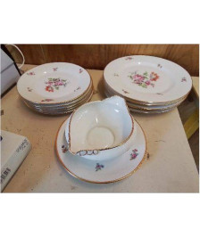 SAUCIÈRE AVEC MOTIF FLORAL 