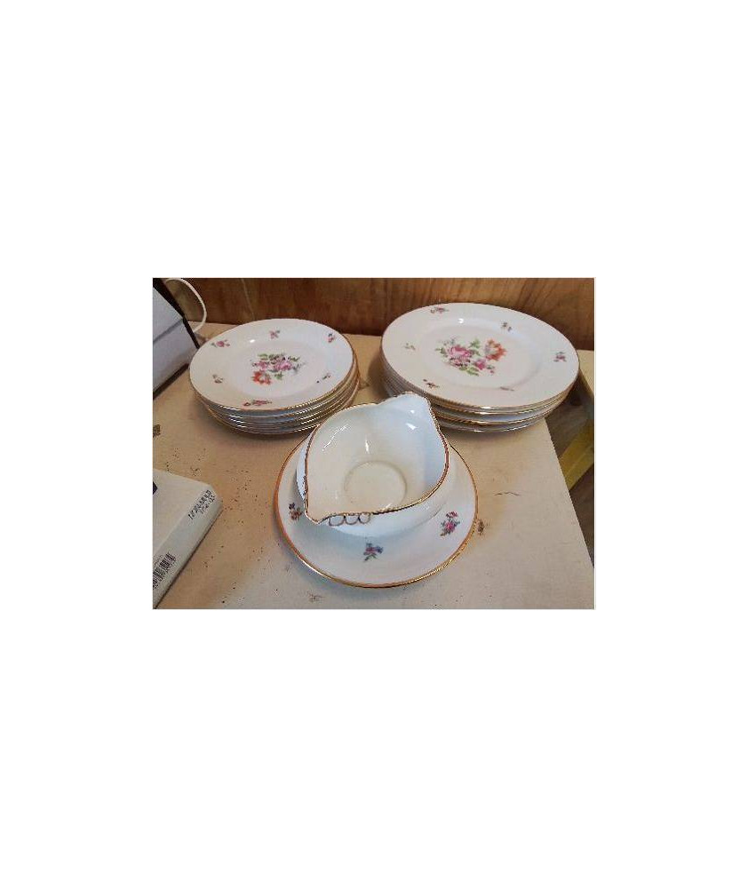 SAUCIÈRE AVEC MOTIF FLORAL 